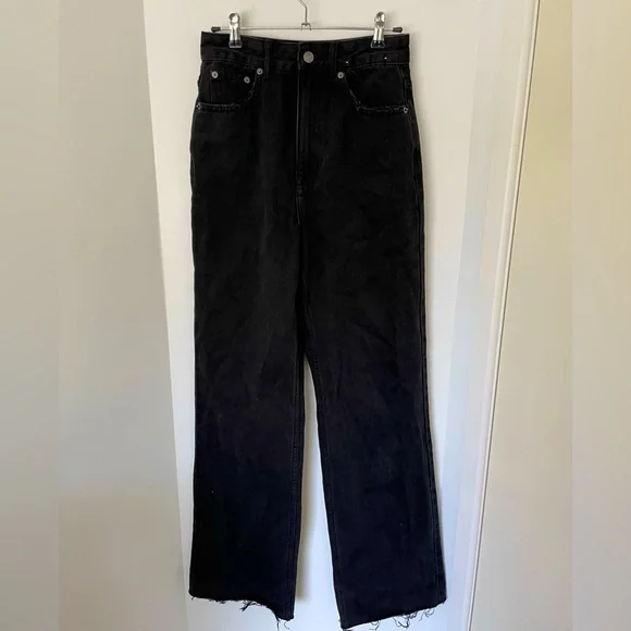 Glassons black wide leg jeans size 6 - Picture 1 of 3